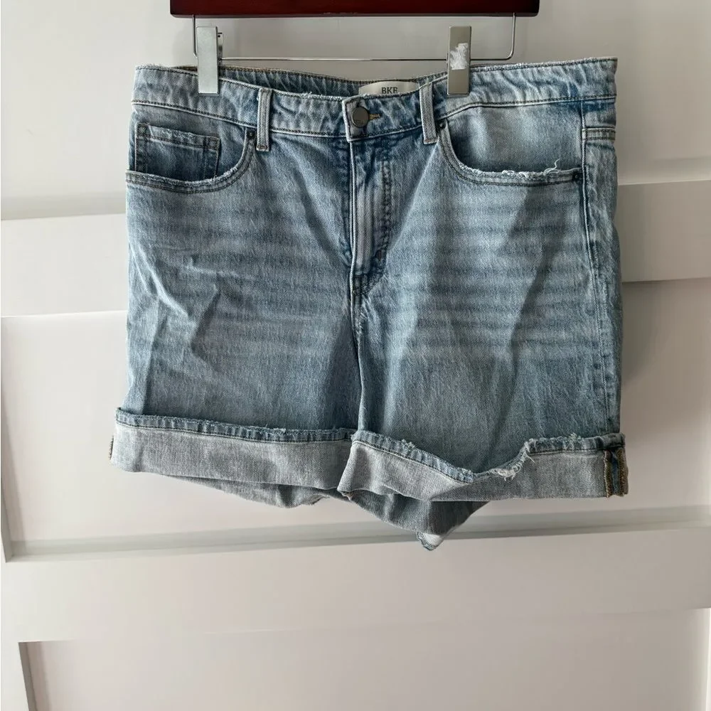 BKE Light Blue Denim Shorts